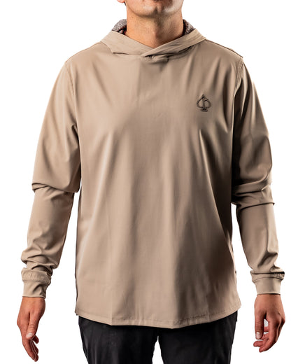 Pins and Aces Performance Golf Hoodie - Big Blind Ash