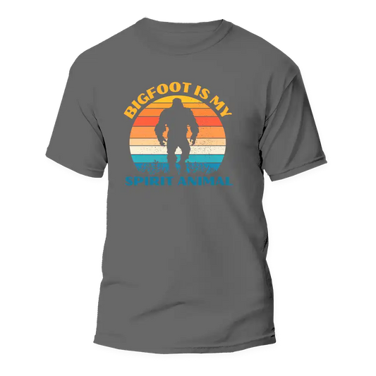 Outdoorzees Bigfoot Is My Spirit Animal Man T-Shirt