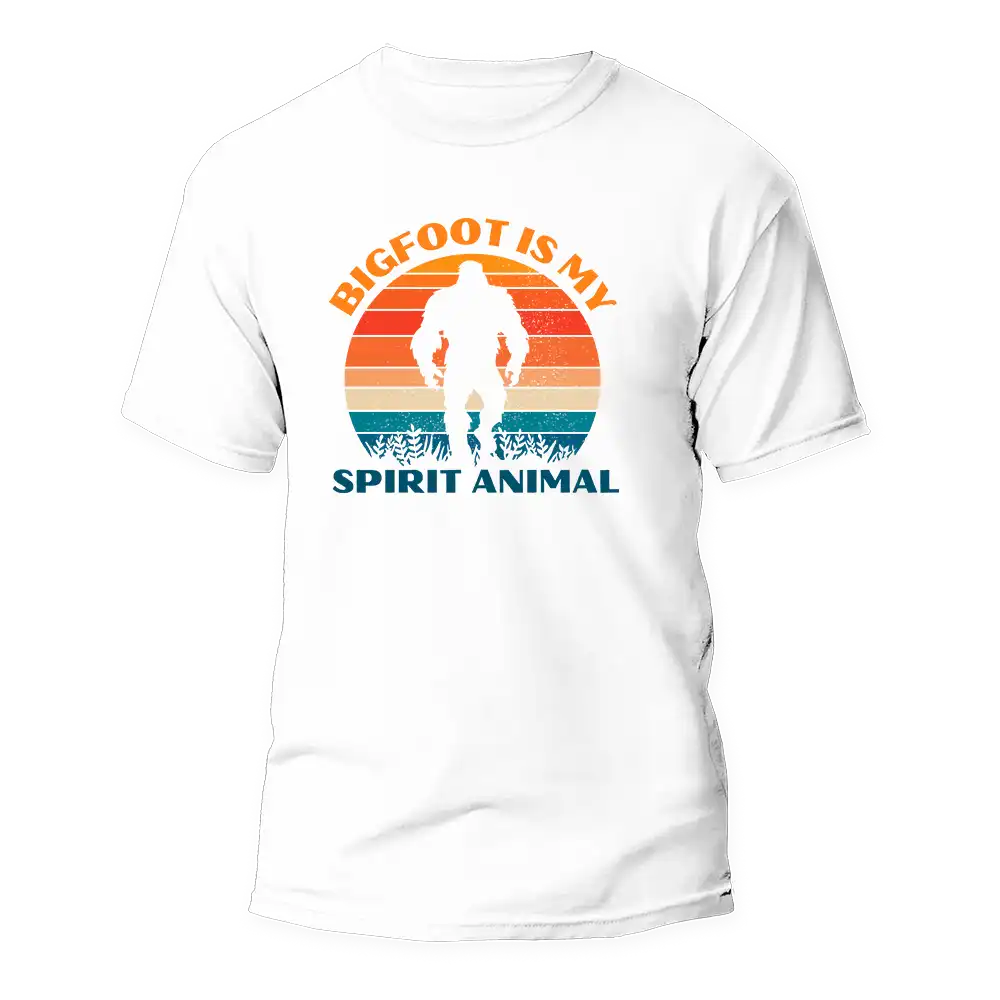 Outdoorzees Bigfoot Is My Spirit Animal Man T-Shirt