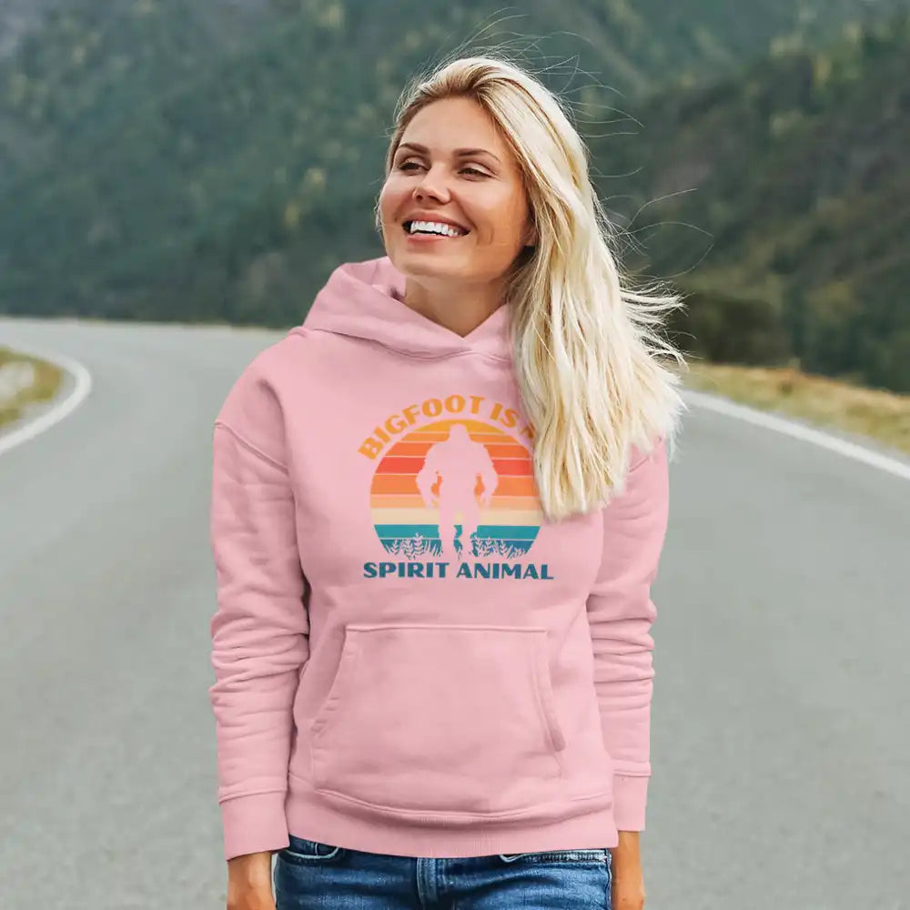 Outdoorzees Bigfoot Is My Spirit Animal Unisex Hoodie