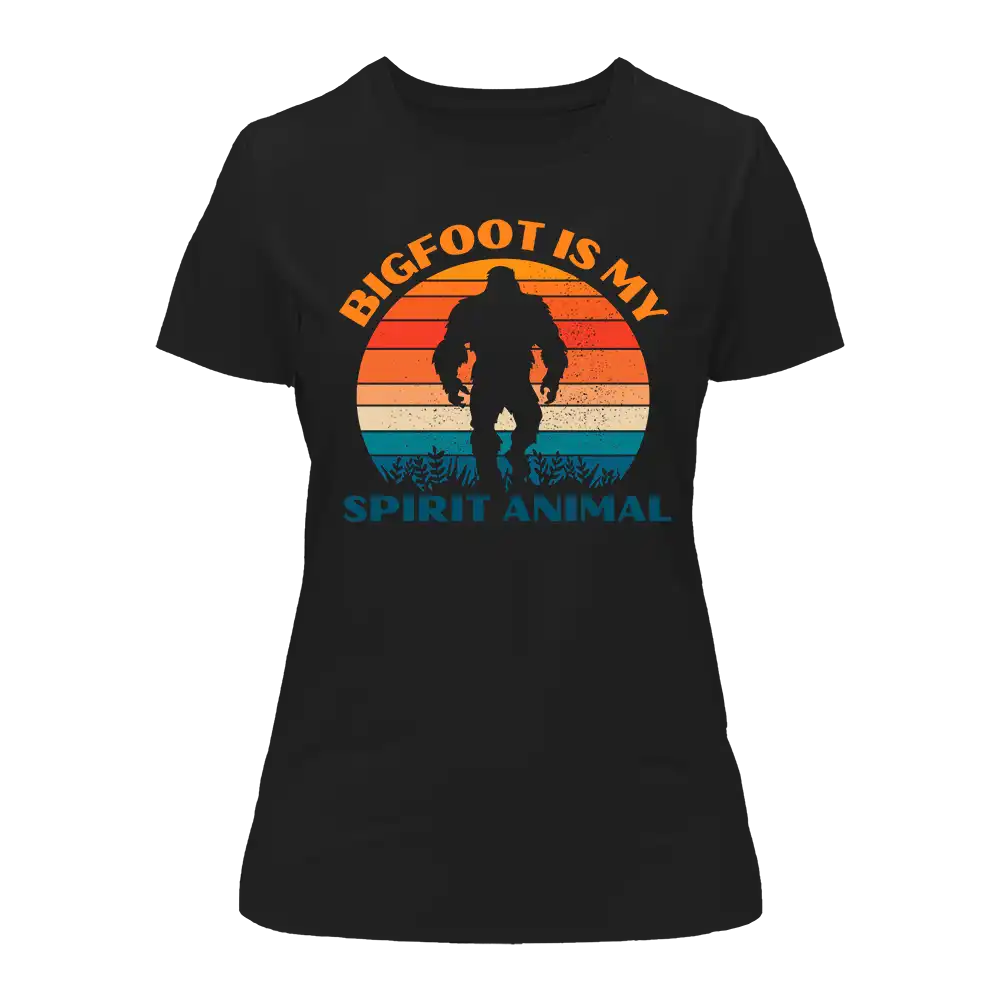 Outdoorzees Bigfoot Is My Spirit Animal T-Shirt for Women