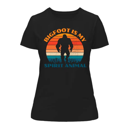 Outdoorzees Bigfoot Is My Spirit Animal T-Shirt for Women