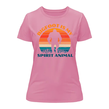 Outdoorzees Bigfoot Is My Spirit Animal T-Shirt for Women