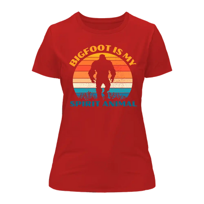 Outdoorzees Bigfoot Is My Spirit Animal T-Shirt for Women
