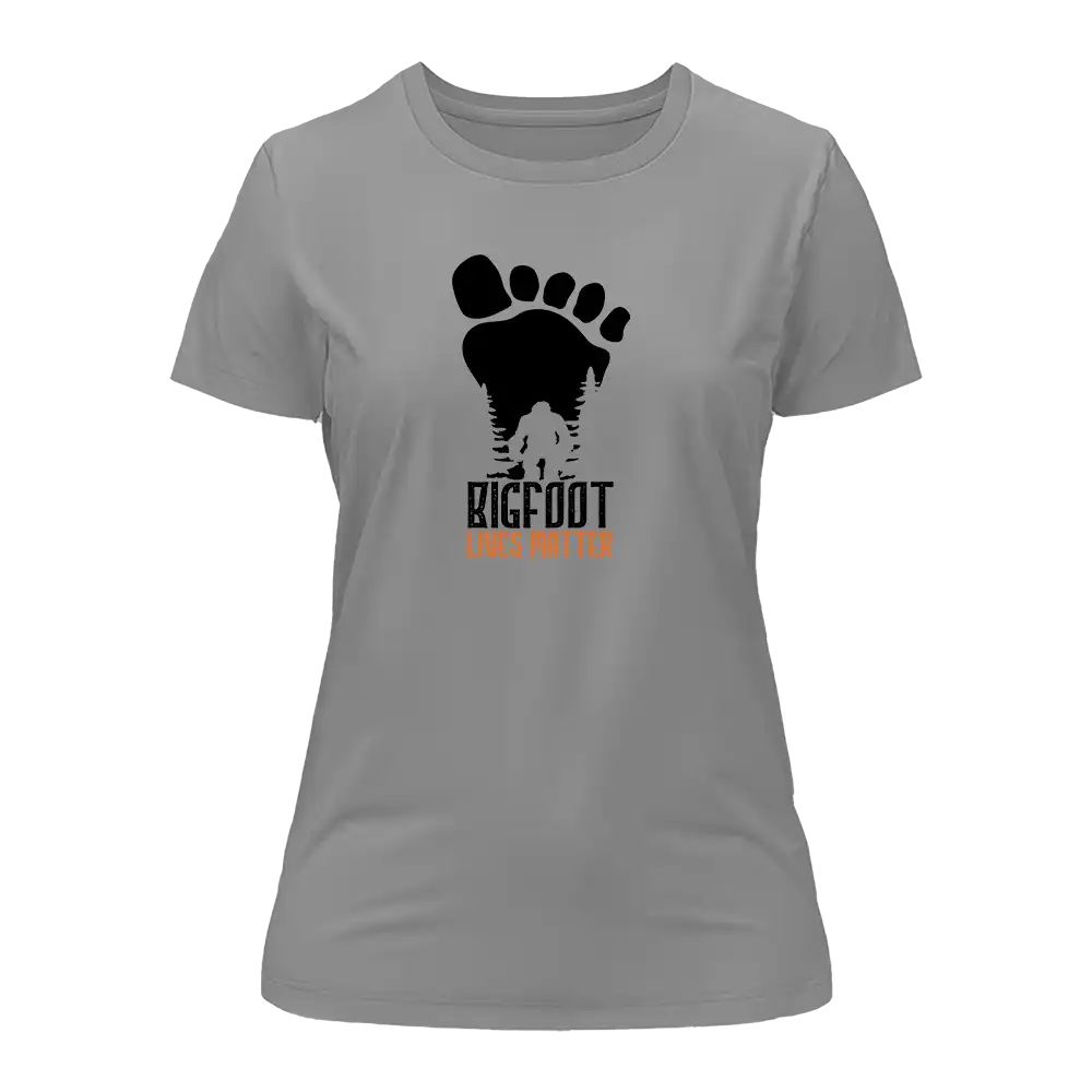 Outdoorzees Bigfoot Lives Matter T-Shirt for Women