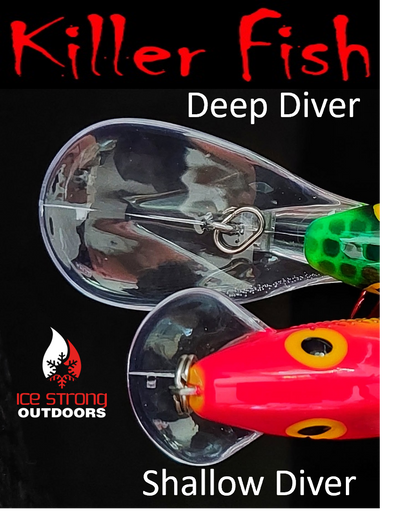 Ice Strong Outdoors - Killer Fish - Rattling Shallow Diver UV - NEW 2026 Colors Just Released!