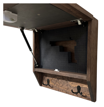 Bellewood Designs - Birds in a Tree Gun Concealment Decor - Handcrafted Wooden Gun Cabinets - Gun Shelf Hidden Storage for Rifles, Shotguns, & Handguns - Quick Access Hidden Wall Safe