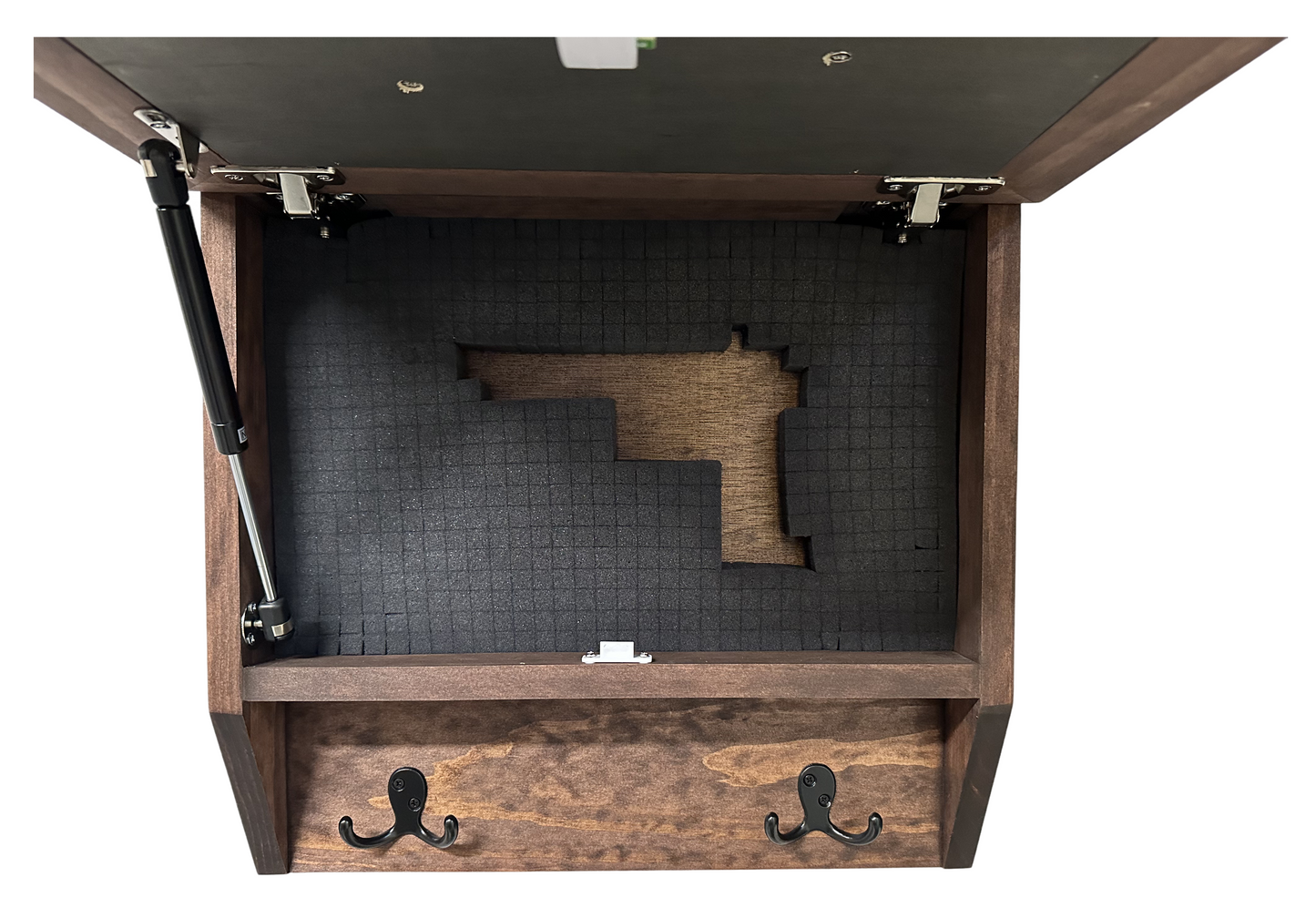 Bellewood Designs - Birds in a Tree Gun Concealment Decor - Handcrafted Wooden Gun Cabinets - Gun Shelf Hidden Storage for Rifles, Shotguns, & Handguns - Quick Access Hidden Wall Safe