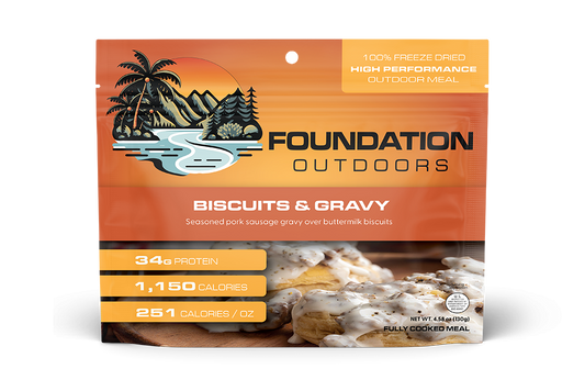 Foundation Outdoors Biscuits & Gravy Meal