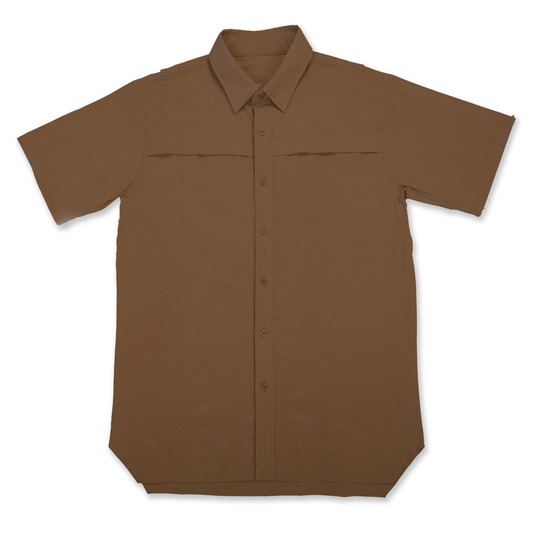 Xotic - Short Sleeve Solid Lifestyle Button Down w/ REPEL-X