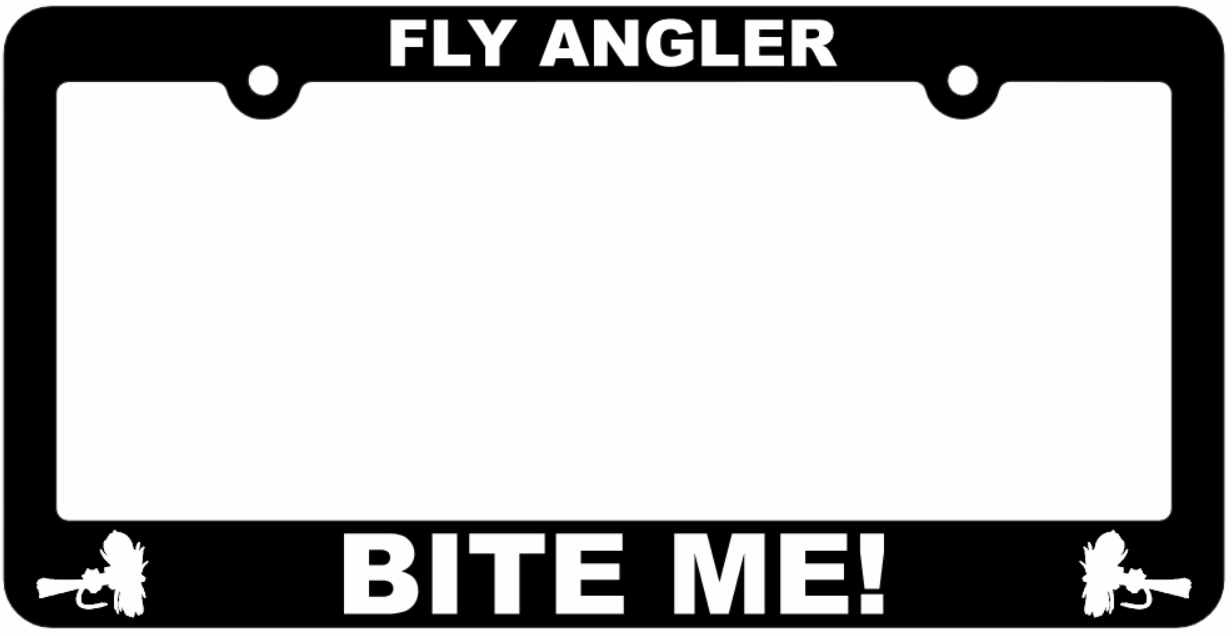 Stone Creek Fishing License Plate Frames