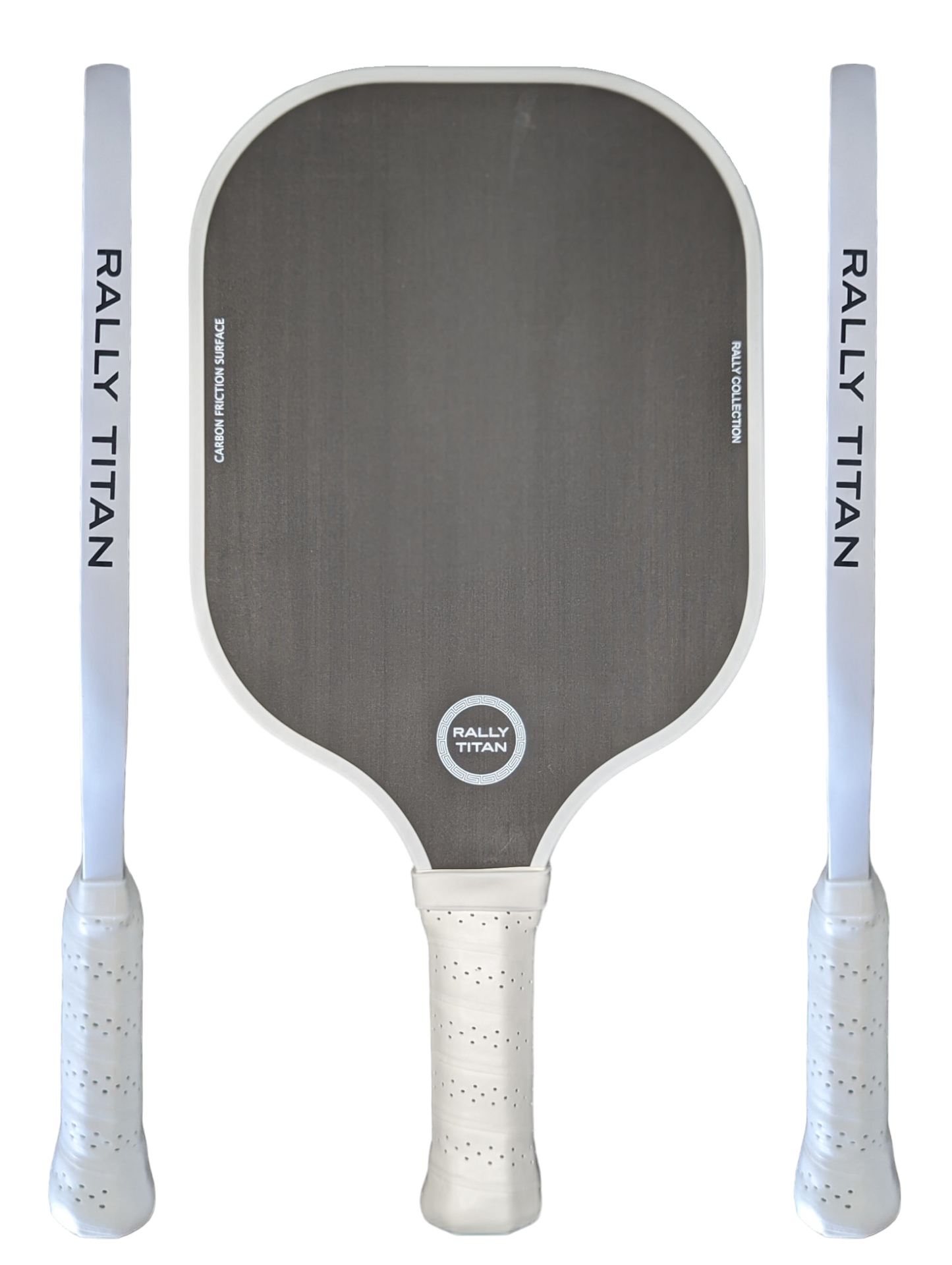 Rally Titan Pickleball Black | 10MM | T300 Textured Carbon Fiber Surface