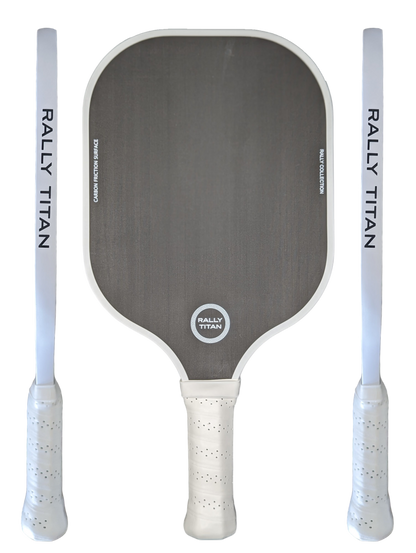 Rally Titan Pickleball Black | 10MM | T300 Textured Carbon Fiber Surface