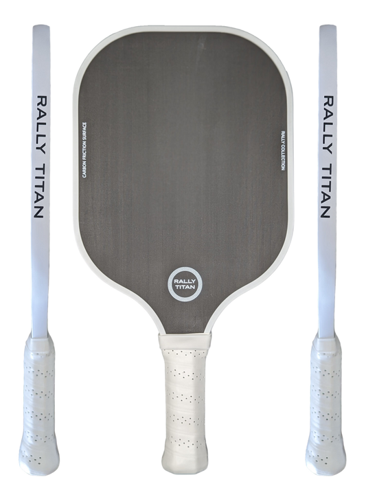 Rally Titan Pickleball Black | 10MM | T300 Textured Carbon Fiber Surface
