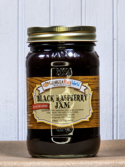 Georgia Peach Black Raspberry Jam - No Sugar Added