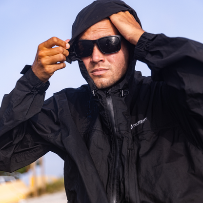 Dry Pocket Black Fin - Waterproof Pocket Rain Jacket