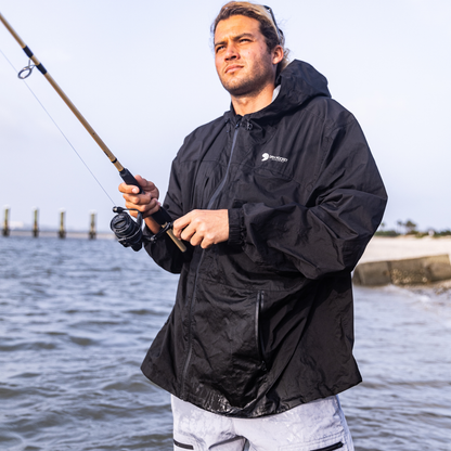 Dry Pocket Black Fin - Waterproof Pocket Rain Jacket