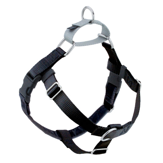 2 Hounds Design Black Freedom No-Pull Dog Harness