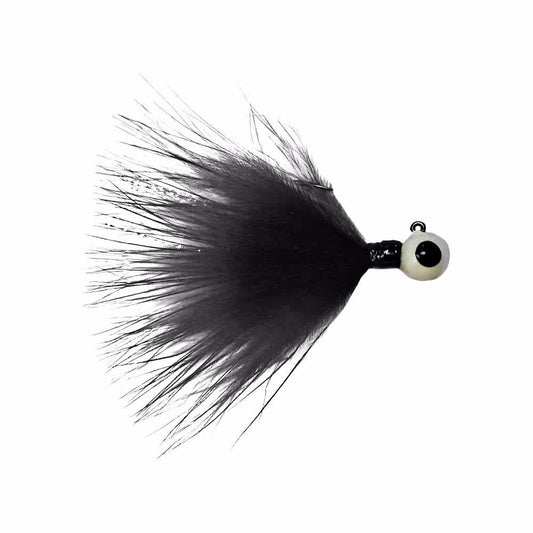 Kenders - Gray/Black Marabou Tungsten Jig