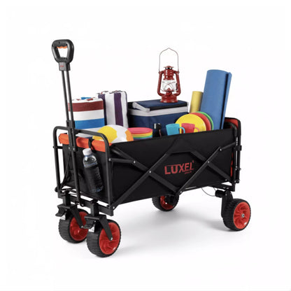 Luxel Carts Compact Electric Camping Cart – Dual Motor & Foldable Design