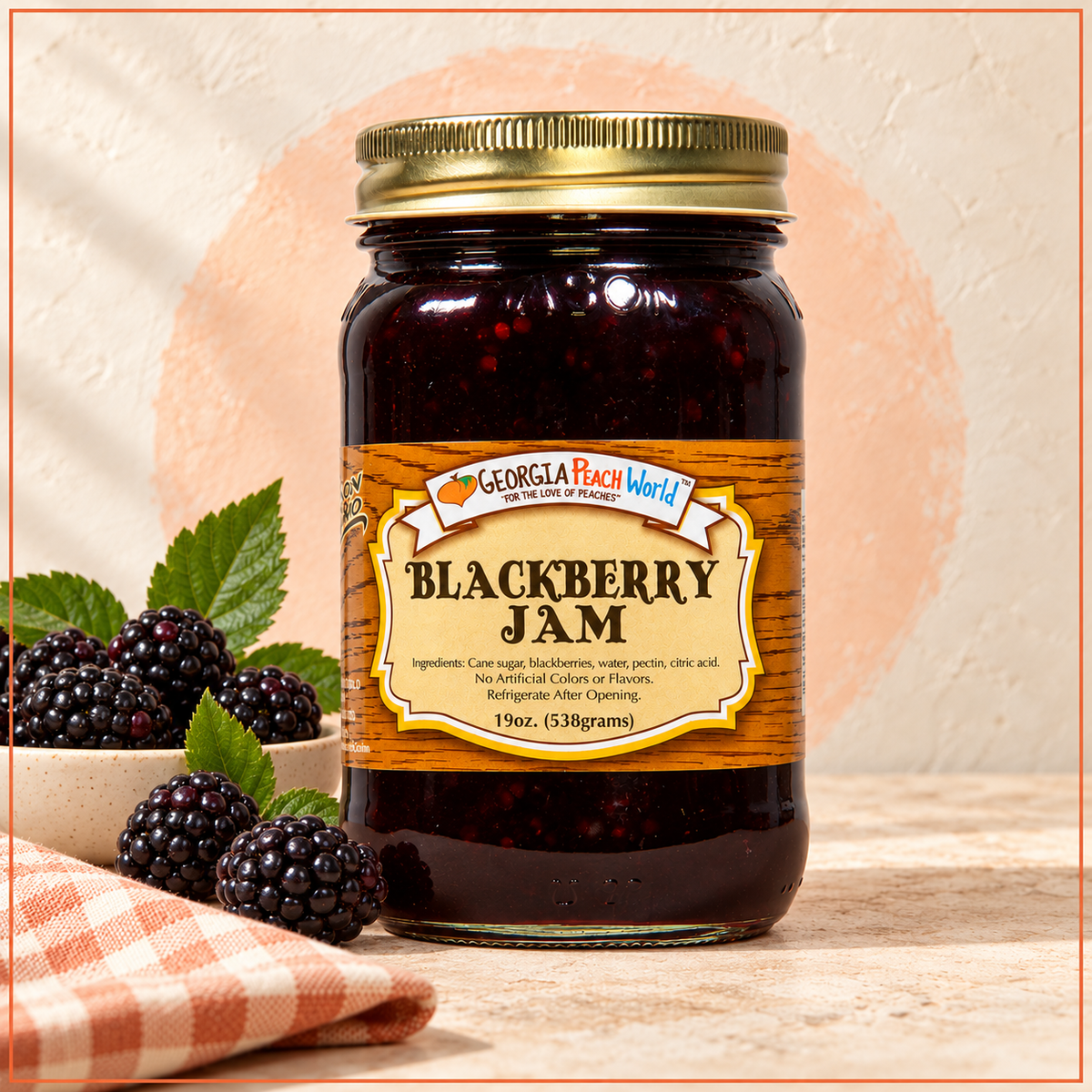 Georgia Peach Blackberry Jam