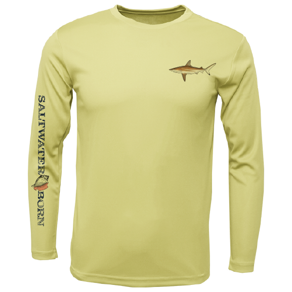 Saltwater Born Clean Blacktip Long Sleeve UPF 50+ Dry-Fit Shirt