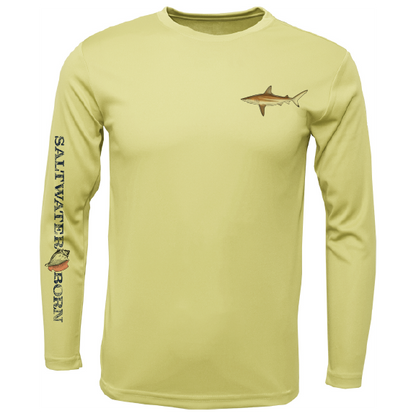 Saltwater Born Clean Blacktip Long Sleeve UPF 50+ Dry-Fit Shirt