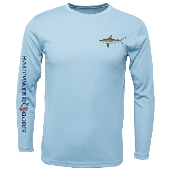 SK Blacktip on Chest Long Sleeve UPF 50+ Dry-Fit Shirt