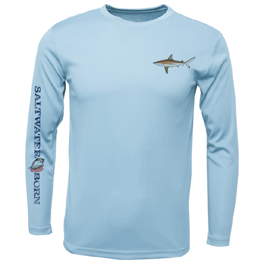 SK Blacktip on Chest Long Sleeve UPF 50+ Dry-Fit Shirt