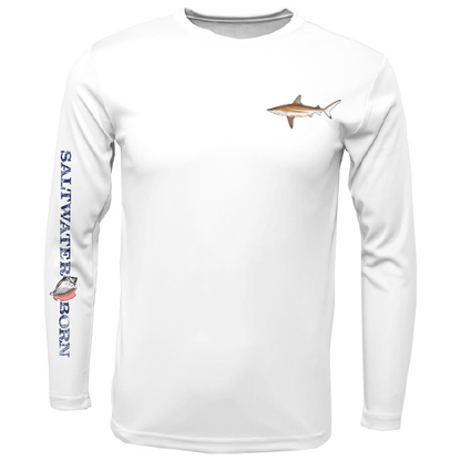 SK Blacktip on Chest Long Sleeve UPF 50+ Dry-Fit Shirt