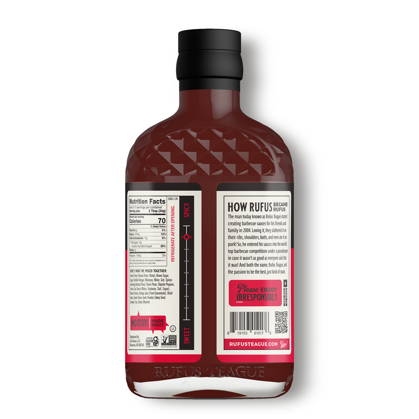 Rufus Teague BLAZIN' HOT BBQ SAUCE