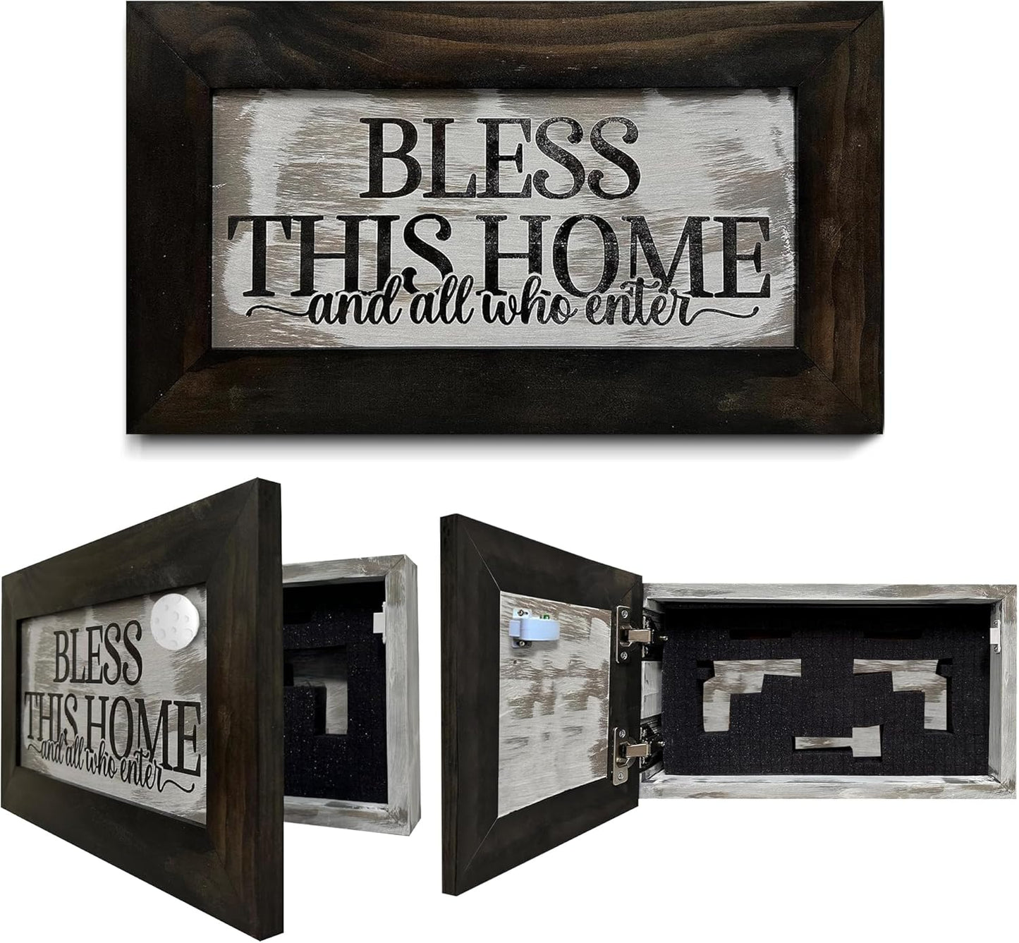 Bellewood Designs - Bless This Home And All Who Enter Decorative Gun Cabinet