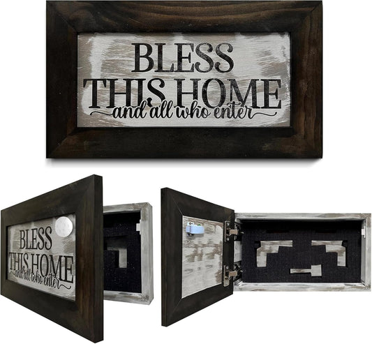 Bellewood Designs - Bless This Home And All Who Enter Decorative Gun Cabinet