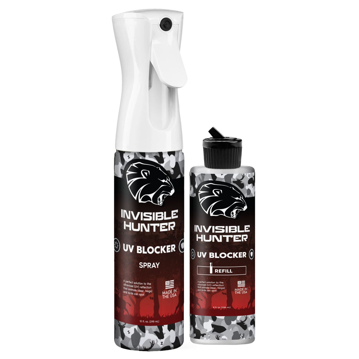 Zone Protects Invisible Hunter UV Blocker Spray + Refill