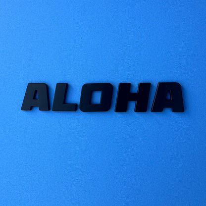 Alaua Cherreh Chromes: ALOHA Car Emblem