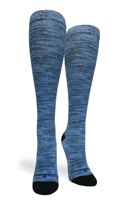 Crazy Compression Blue Heather - (Standard & Extra Wide)