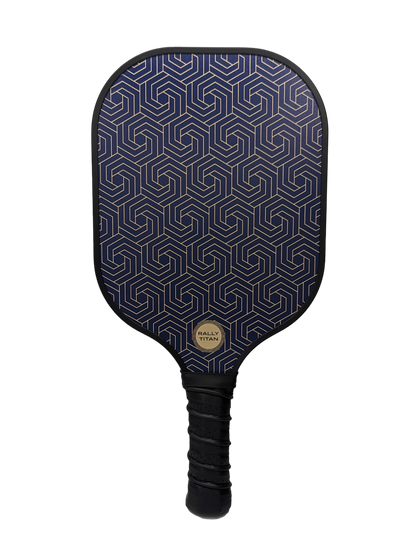 Rally Titan Pickleball Blue Hex | 10MM | T300 Textured Carbon Fiber Surface