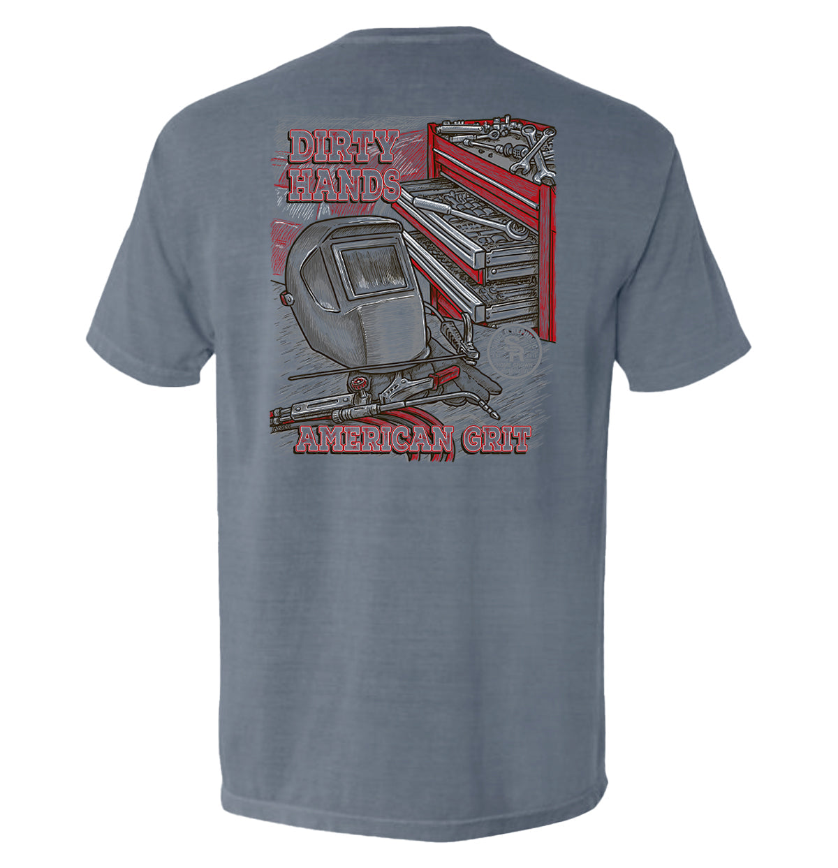 Shield Republic Dirty Hands American Grit Pocket Tee