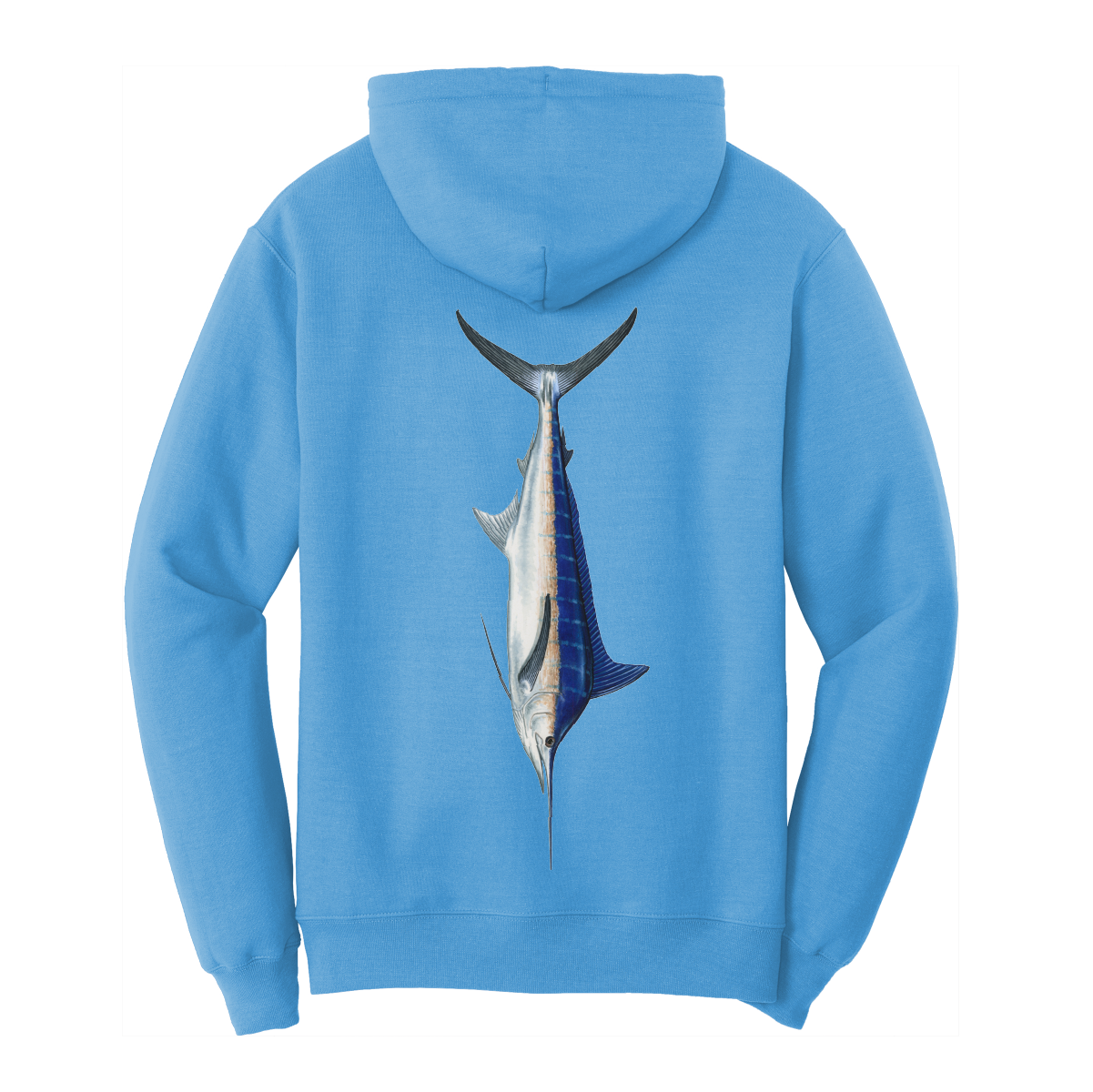 Saltwater Born Blue Marlin Cotton Hoodie