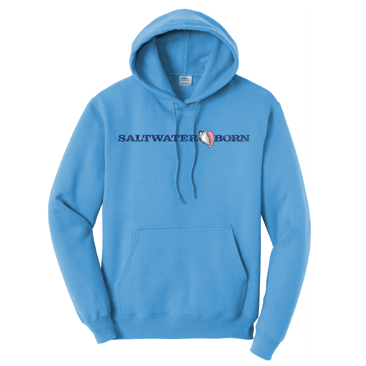 Saltwater Born Blue Marlin Cotton Hoodie