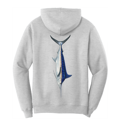 Saltwater Born Blue Marlin Cotton Hoodie