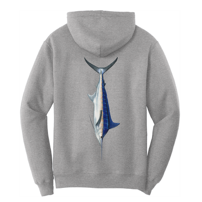 Saltwater Born Blue Marlin Cotton Hoodie