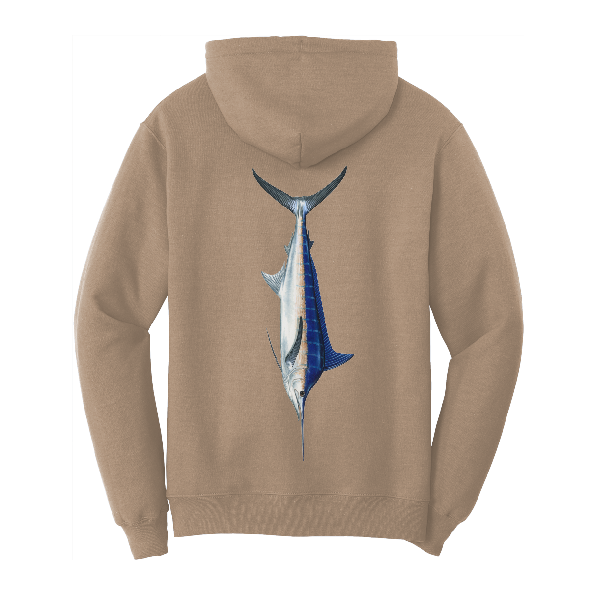 Saltwater Born Blue Marlin Cotton Hoodie