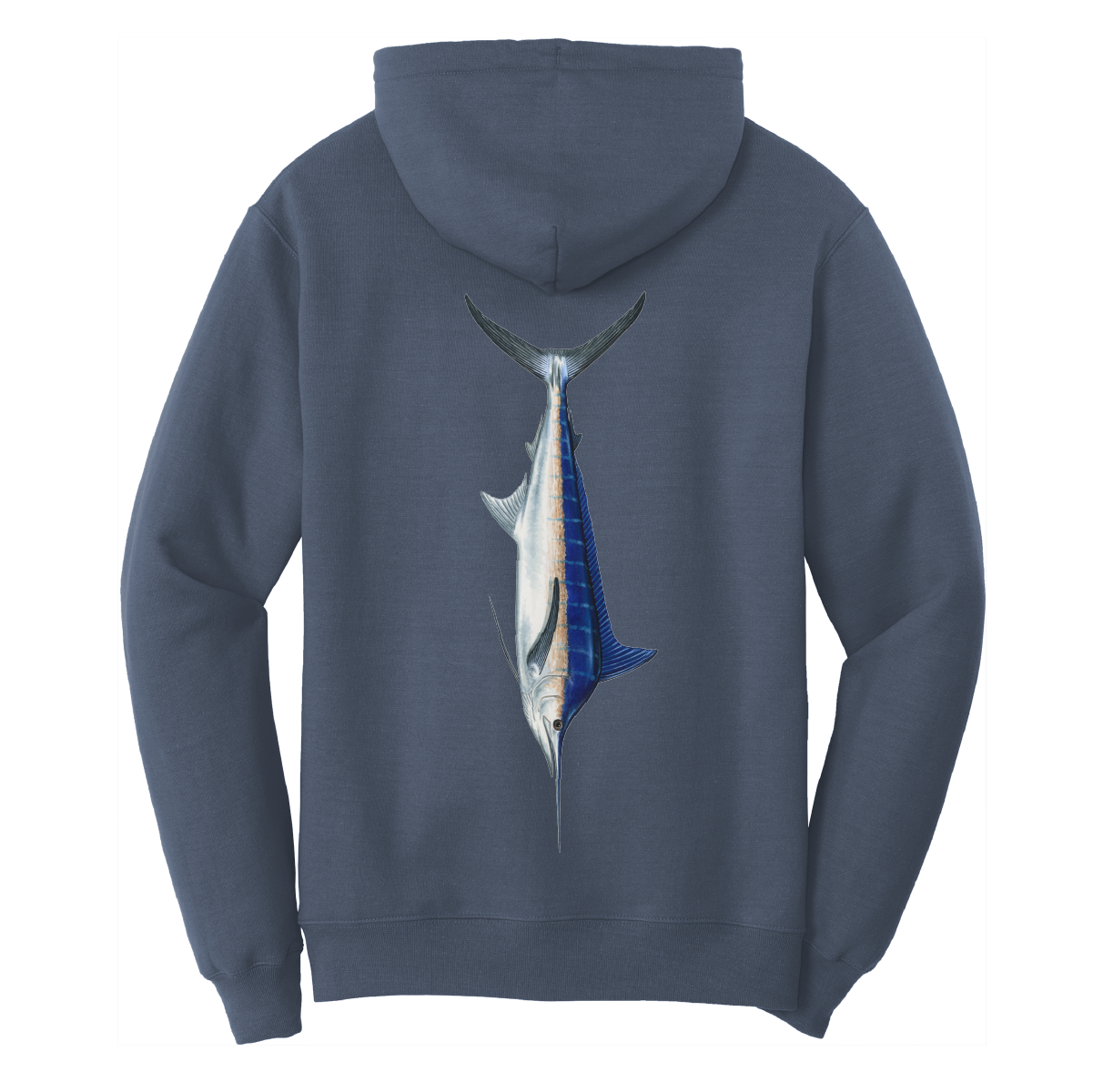 Saltwater Born Blue Marlin Cotton Hoodie