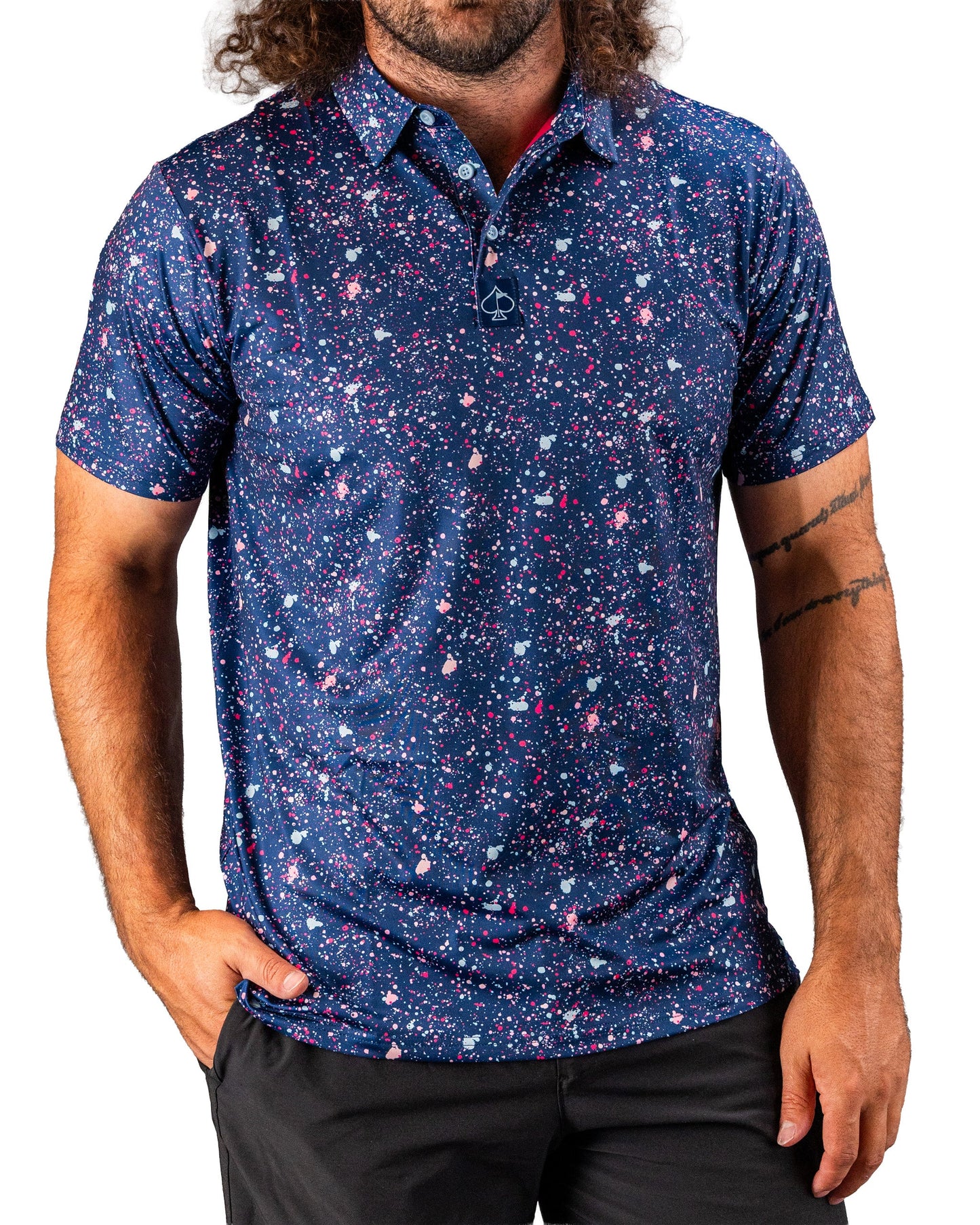 Pins and Aces Blue Splatter