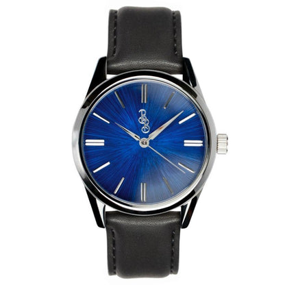 Beyond Boring Watch Co. Blue Sunburst Watch