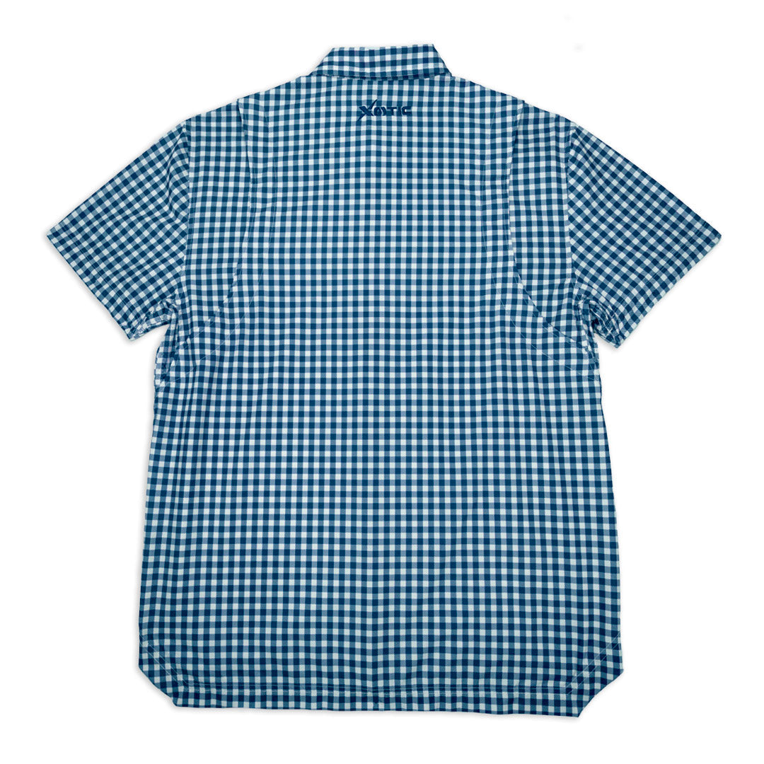 Xotic - Short Sleeve Patterned Lifestyle Button Down w/ REPEL-X