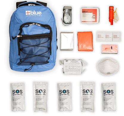 Caddis Sports Blue Seventy-Two Standard - 3 Day Emergency Kit for 1 Person