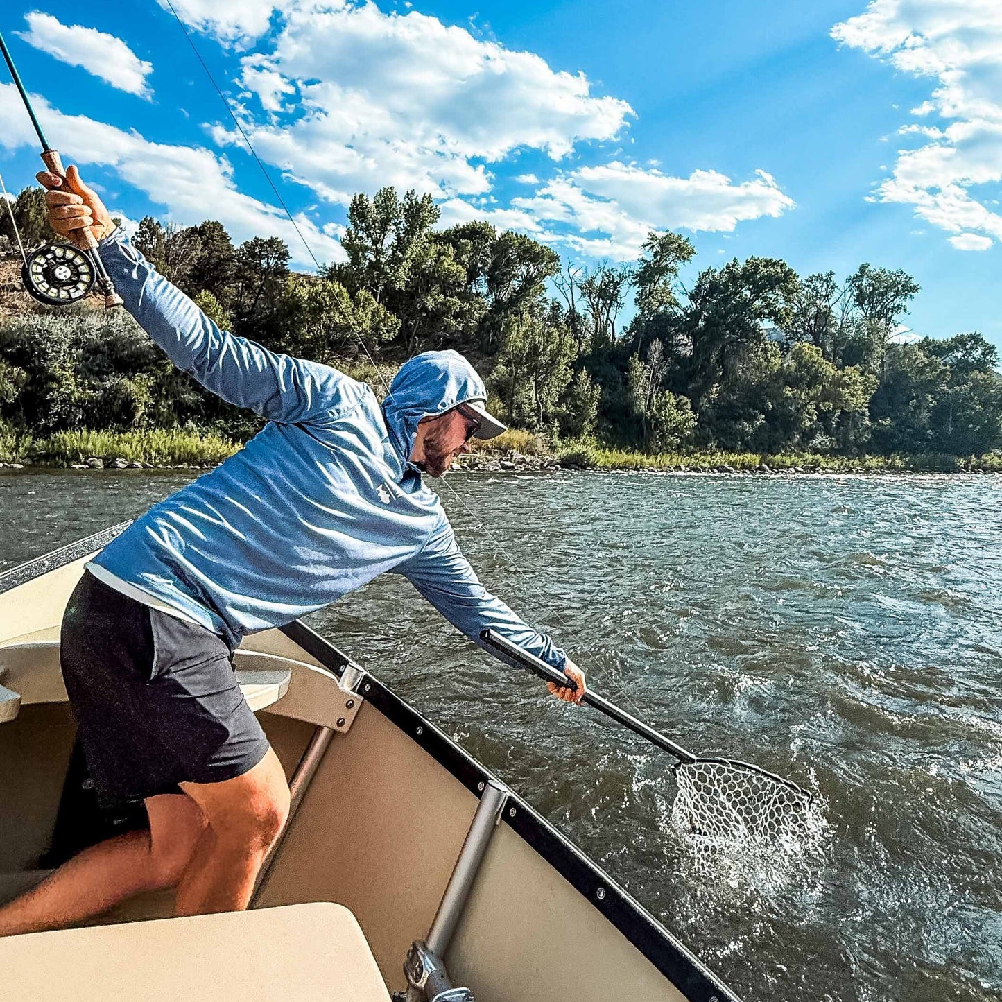 Rising Fishing Boat Net