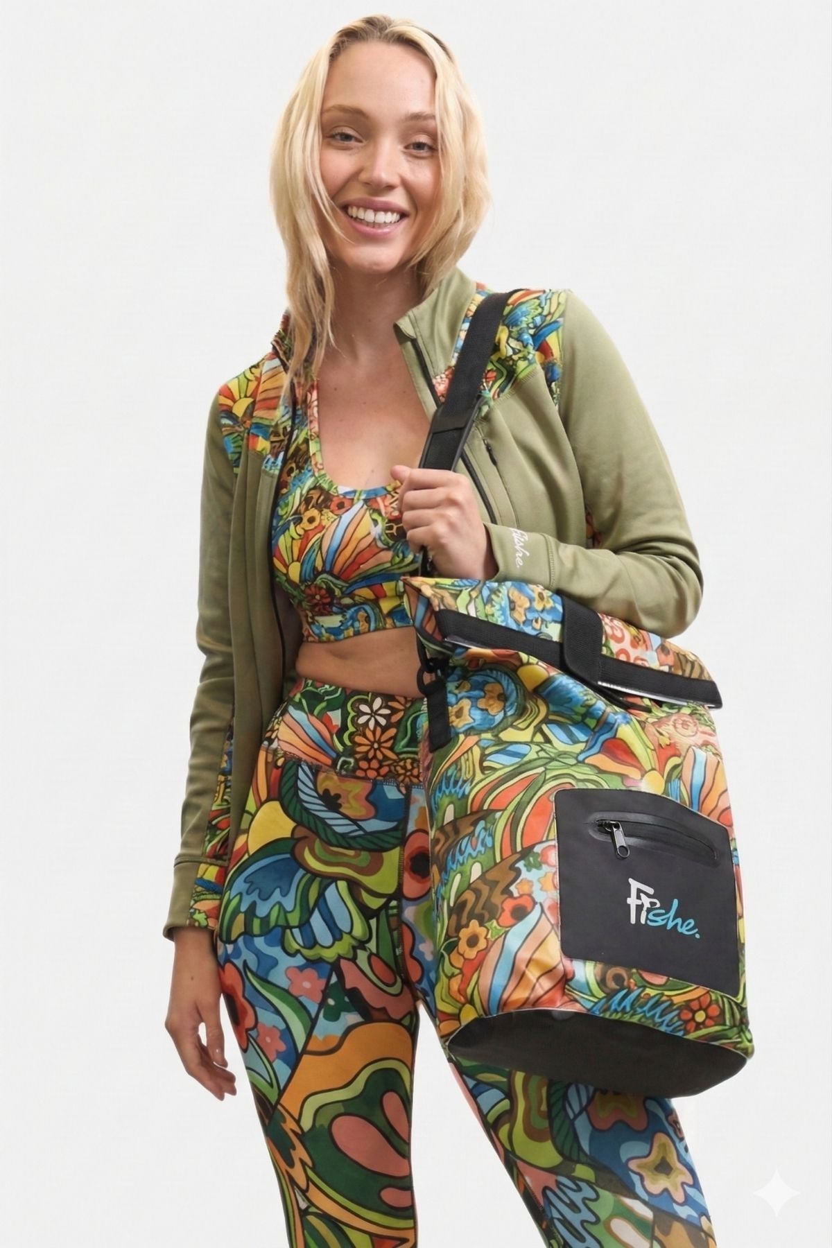 FisheWear Boho Bass Roll Tote Dry Bag